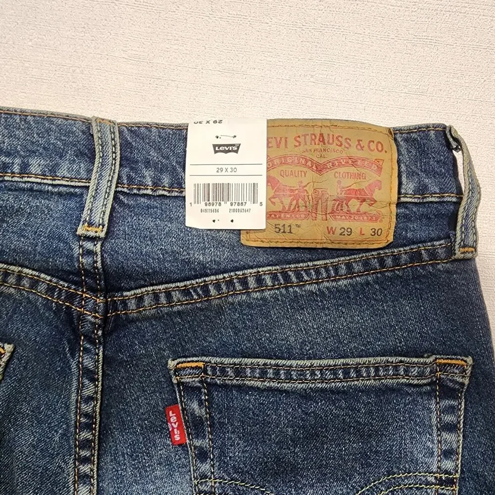 Levi's 511 slim men's W29''xL30'' sit below waist stretch fabric